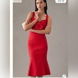 Red Anthropology Dress